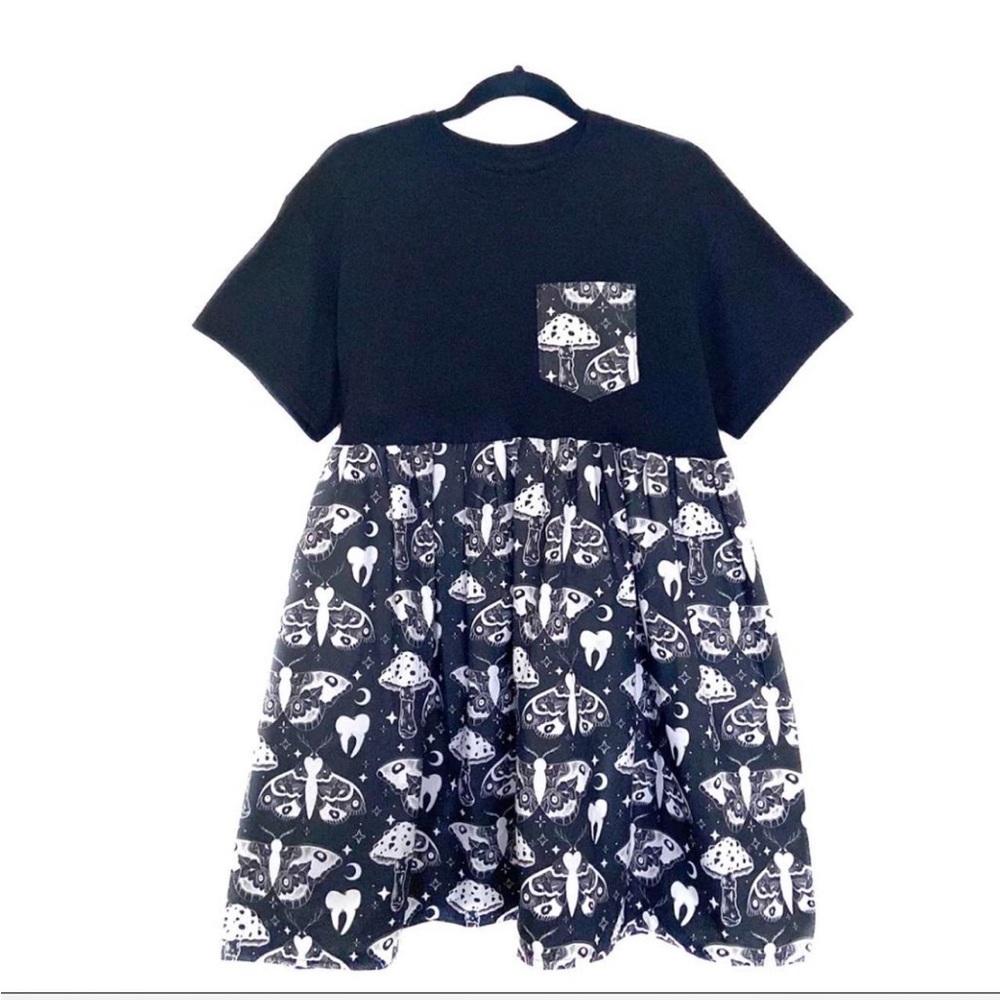 sewwasted Mystic Moth Smock Dress